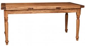 Tavolo allungabile Country in legno massello di tiglio. Made in Italy