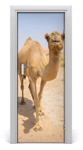 Adesivo per porta Un cammello nel deserto 75x205 cm
