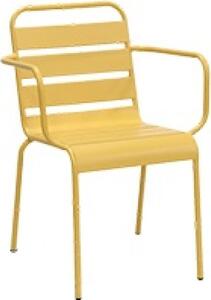 GDLC Sedia per Esterni in Acciaio Dimensioni 52x56x82 cm colore Giallo - Fly Colors