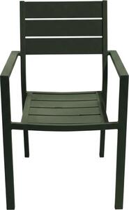 Amicasa Sedia per Esterni in Alluminio Dimensioni 57x59x87 cm colore Grigio - Karim