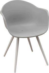 VivaGarden Sedia per Esterni in Alluminio/Plastica Dimensioni 61x61x80 cm colore Tortora - Elbrus