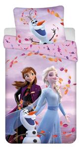 Set copripiumino e federa da bambini in cotone per letto singolo 140x200 cm Frozen "Sky" – Jerry Fabrics