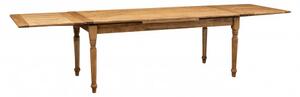 Tavolo Country allungabile in legno massello di tiglio L200xPR90xH80 cm. Made in Italy