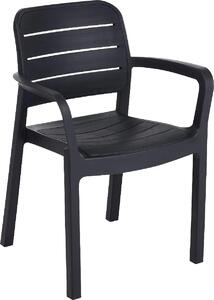 ALLIBERT Sedia per Esterni in Plastica Dimensioni 58x53x83 cm colore Grafite - Tisara