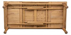 Tavolo Country allungabile in legno massello di tiglio L220xPR100xH80 cm. Made in Italy