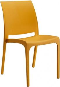 BICA Sedia per Esterni in Polipropilene Dimensioni 46x54x80 cm colore Senape - Volga
