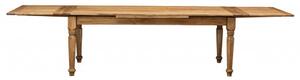 Tavolo Country allungabile in legno massello di tiglio L220xPR100xH80 cm. Made in Italy