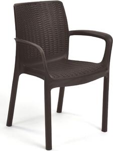 KETER Sedia per Esterni in Resina Dimensioni 58x55x83 cm colore Marrone - Melody