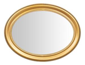 Specchio Specchiera da parete e appendere verticale/orizzontale L64xPR4xH84 cm finitura foglia oro anticato