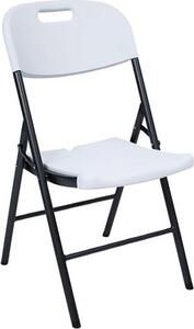 LIF Sedia per Esterni Pieghevole Dimensioni 55x46x87 cm colore Bianco - Party