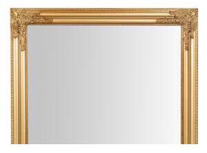 Specchio Specchiera da parete e appendere verticale/orizzontale L72xPR4xH180 cm finitura foglia oro anticato