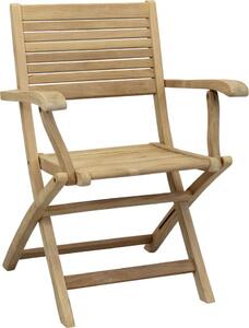 VivaGarden Sedia per Esterni Pieghevole in Legno Dimensioni 42x60x85 cm colore Marrone - Palm
