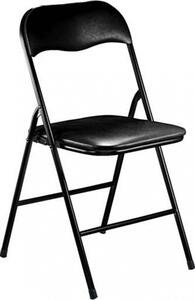 VivaGarden Sedia per Esterni Pieghevole in Alluminio Dimensioni 44x45x79 cm colore Nero