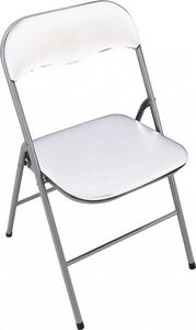 VivaGarden Sedia per Esterni Pieghevole in Alluminio Dimensioni 44x45x78 cm colore Bianco