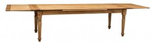 Tavolo Country allungabile legno massello di tiglio finitura naturale. Made in Italy