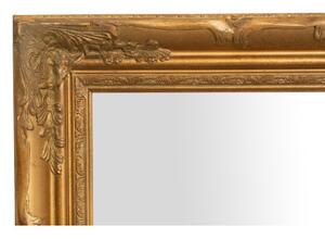 Specchio Specchiera da parete e appendere verticale/orizzontale L64xPR4xH74 cm finitura foglia oro anticato