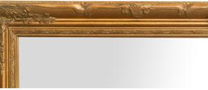 Specchio Specchiera da parete e appendere verticale/orizzontale L64xPR4xH74 cm finitura foglia oro anticato