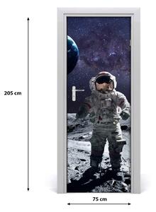 Adesivo per porta Astronauta 75x205 cm