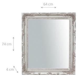 Specchiera da appendere verticale/orizzontale finitura foglia argento anticato