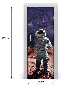 Adesivo per porta interna Astronauta 75x205 cm