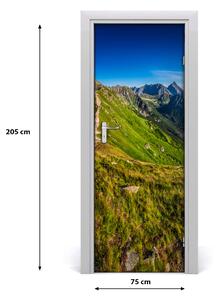 Adesivo per porta Paesaggi delle montagne di Tatra 75x205 cm