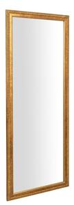 Specchio Specchiera da parete e appendere verticale/orizzontale L72xPR4xH180 cm finitura foglia oro anticata