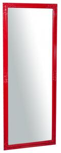 Specchio Specchiera da parete e appendere verticale/orizzontale L72xPR4xH180 cm finitura rosso lucido