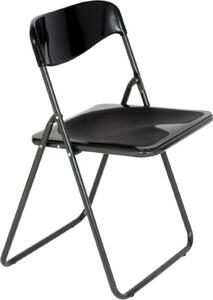 Metal Far Sedia per Esterni Pieghevole in Plastica/Metallo Dimensioni 46x50x80 cm colore Nero - Metalfar