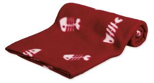 Coperta per gatti rossa in lana di pecora 100x70 cm Trixie Barney – Plaček Pet Products