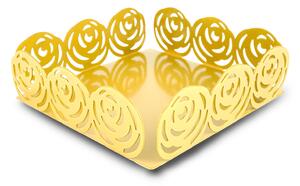 Rose oro portatovaglioli quadrato metallo
