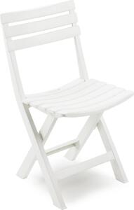 VivaGarden Sedia per Esterni Pieghevole Set 4 Sedie da Giardino in Polipropilene Dimensioni 44x41x78 cm colore Bianco