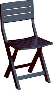 NBrand Sedia per Esterni Pieghevole Set 4 Sedie da Giardino in Resina Dimensioni 40x44x80 cm colore Antracite
