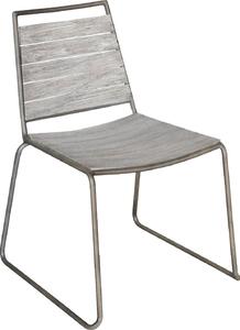 NBrand Sedia per Esterni Set 2 Sedie da Giardino in Legno Dimensioni 52x63x80 cm colore Grigio - Stone