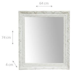 Specchiera da appendere verticale/orizzontale L64xPR4xH74 cm finitura bianco anticato