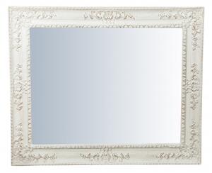 Specchiera da parete verticale/orizzontale in legno finitura bianca anticata L91xPR5xH111 cm Made in Italy
