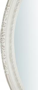 Specchiera da parete verticale/orizzontale in legno finitura bianca anticata L72xPR4,5xH91 cm Made in Italy