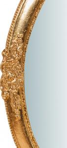 Specchiera da parete verticale/orizzontale in legno finitura foglia oro anticato L46xPR3xH65 cm Made in Italy