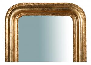Specchiera da parete in legno finitura foglia oro anticato Made in Italy