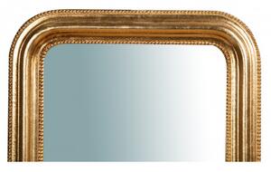 Specchiera da parete in legno finitura foglia oro anticato L43xPR3,5xH69 cm Made in Italy