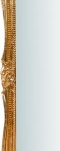 Specchiera da parete in legno finitura foglia oro anticato L33xPR3xH79 cm Made in Italy