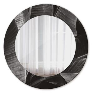 Specchio rotondo stampato Palme tropicali fi 50 cm