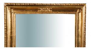 Specchiera da parete verticale/orizzontale in legno finitura foglia oro anticato L67xPR4,5xH87 cm Made in Italy