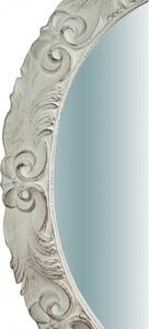 Specchiera da parete verticale/orizzontale in legno finitura bianco anticato L66xPR4,5xH88 cm Made in Italy