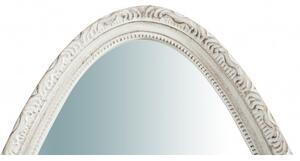 Specchiera da parete verticale/orizzontale in legno finitura bianco anticato L52xPR4,5xH133 cm Made in Italy