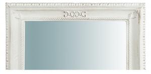 Specchiera da parete verticale/orizzontale in legno finitura bianco anticato L67xPR4,5xH87 cm Made in Italy