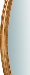 Specchiera da parete verticale/orizzontale in legno finitura foglia oro anticata L72XPR4,5XH122 cm Made in Italy