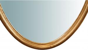 Specchiera da parete verticale/orizzontale in legno finitura foglia oro anticata L72XPR4,5XH122 cm Made in Italy
