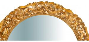 Specchiera da parete in legno finitura foglia oro anticato L40XPR3XH40 cm Made in Italy
