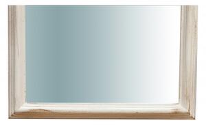 Specchiera da parete in legno finitura bianco anticato L42XPR3,5XH90 cm Made in Italy