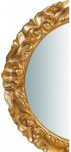 Specchiera da parete in legno finitura foglia oro anticato L54XPR4,5XH54 cm Made in Italy